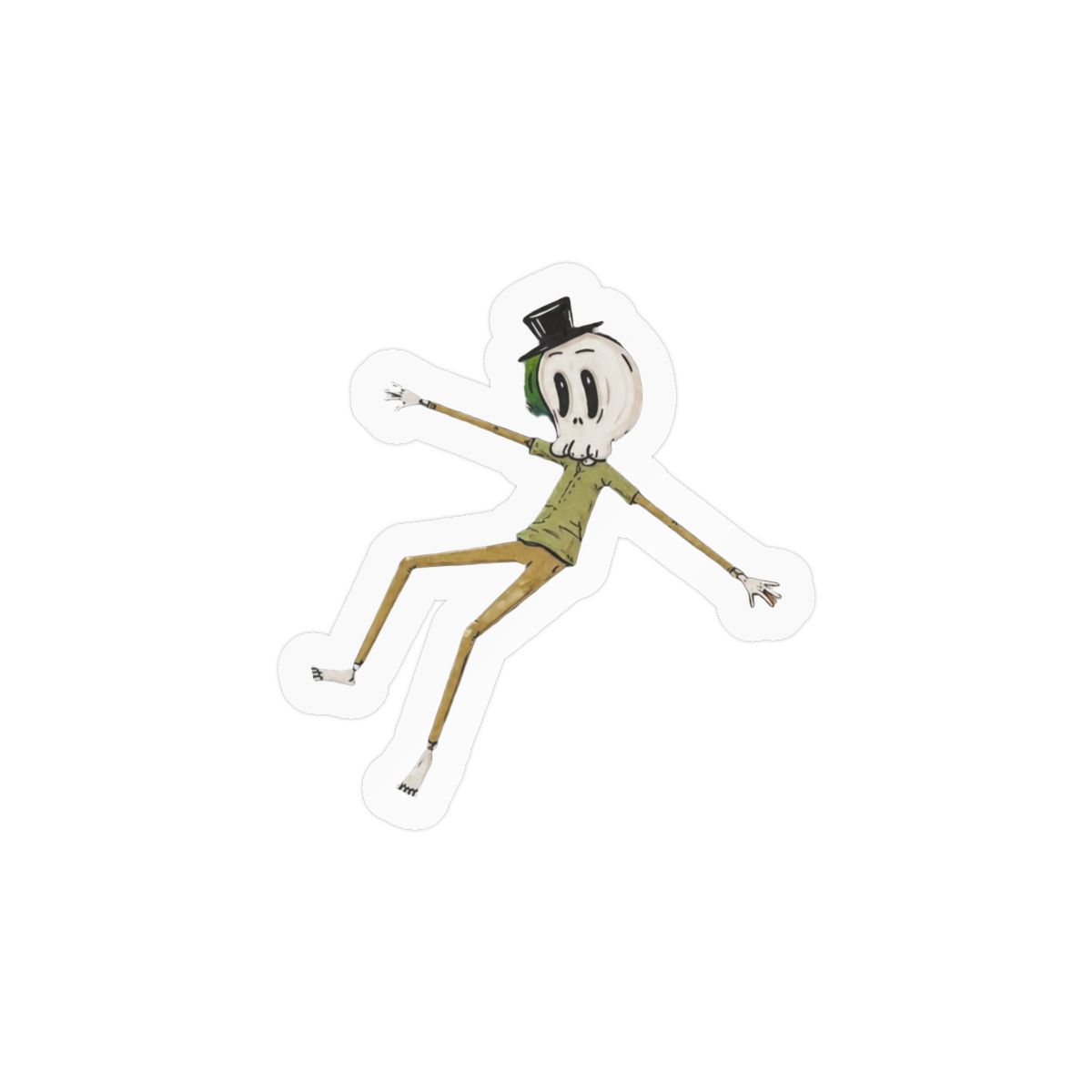 Mr Nightmare Sticker | Spooky Vinyl Decal - alternate angle 1, merchandise