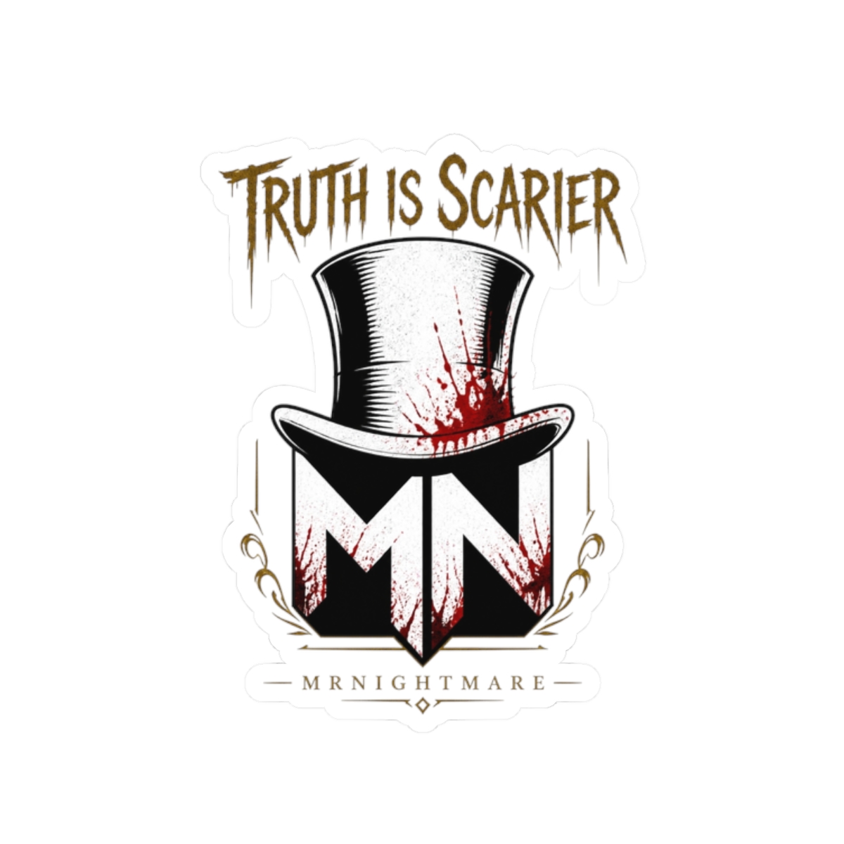MrNightmare "Truth is Scarier" Sticker - Official Stickers merchandise