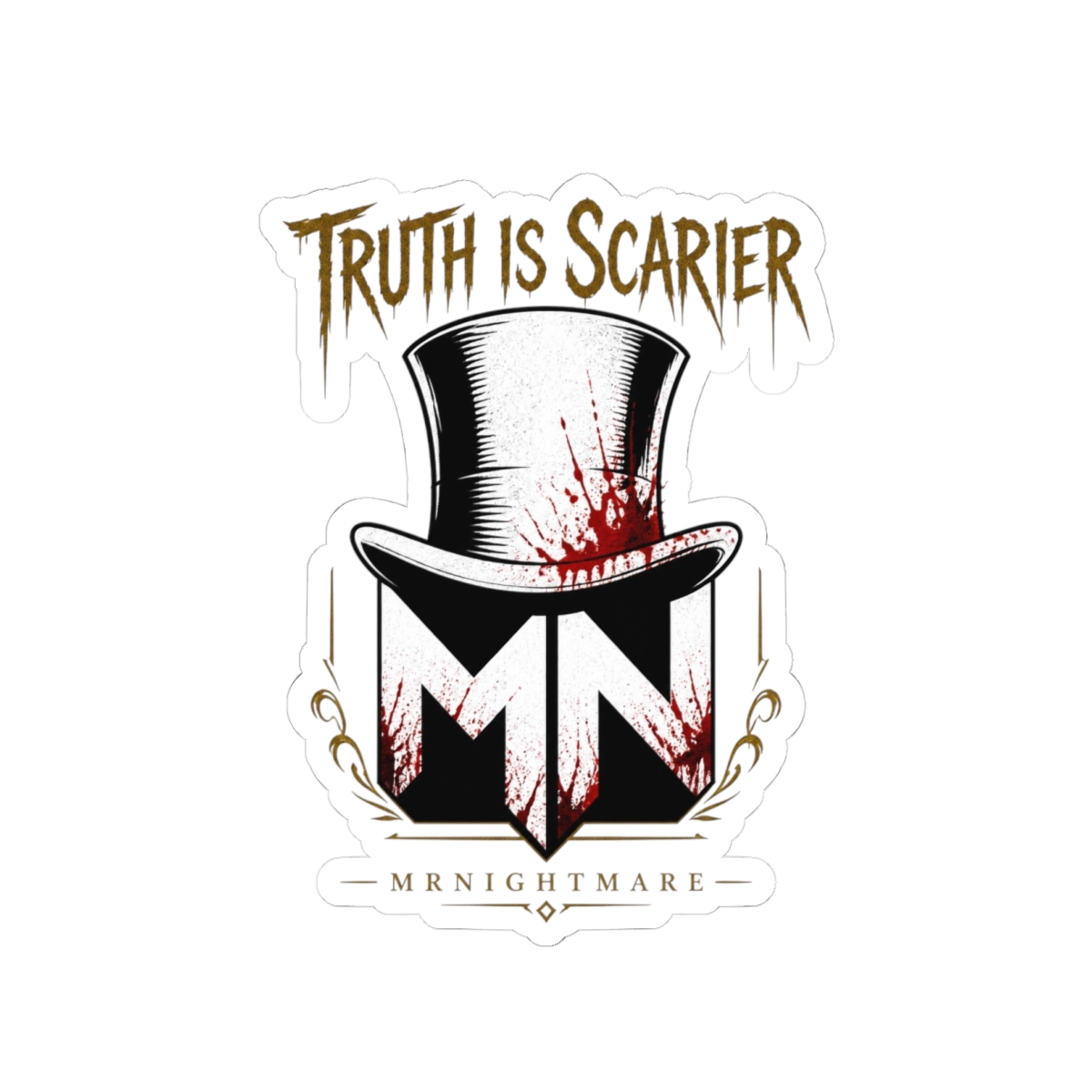 MrNightmare "Truth is Scarier" Sticker - Official Stickers merchandise