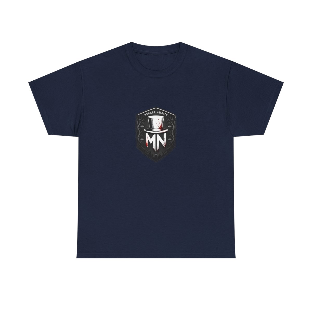 MrNightmare "Horror Awaits" Unisex Tee - alternate angle 5, merchandise