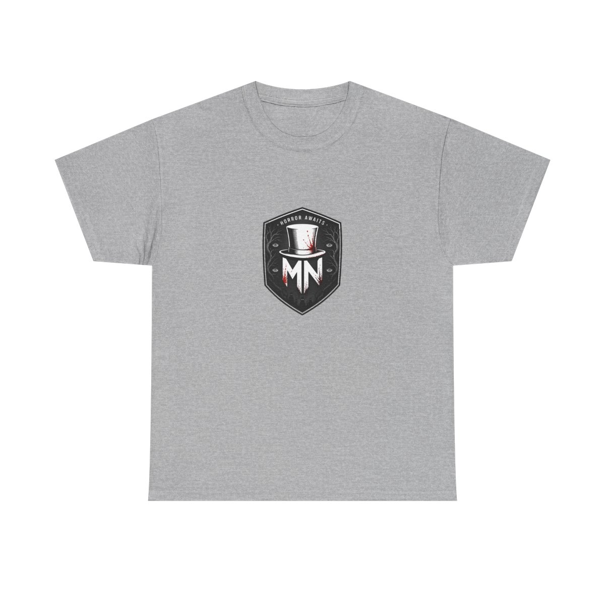MrNightmare "Horror Awaits" Unisex Tee - alternate angle 3, merchandise