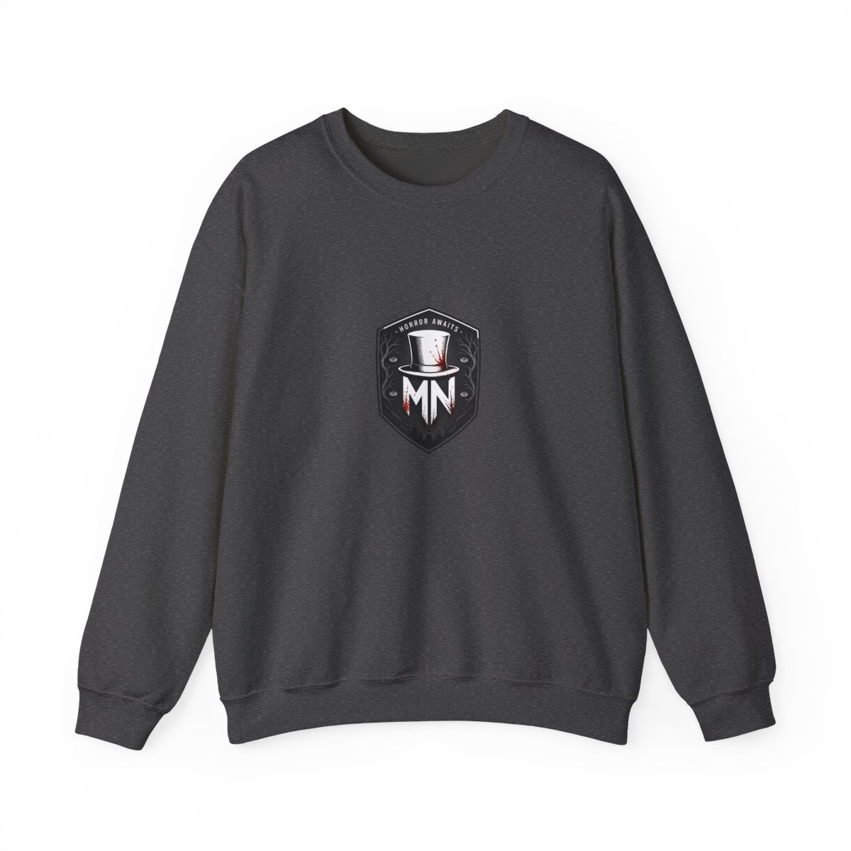 MrNightmare "Horror Awaits" Crewneck - alternate angle 4, merchandise